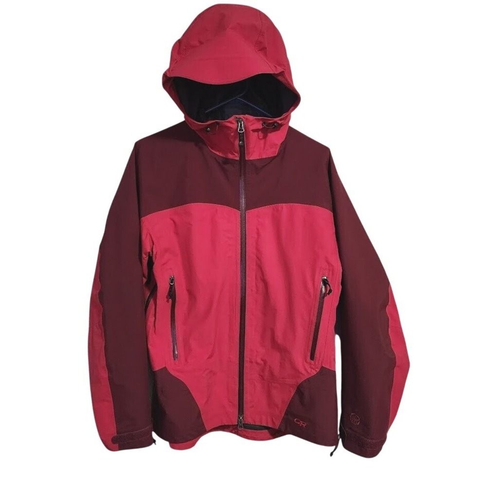 OUTDOOR RESEARCH Enigma Gore-Tex Jacket Hooded Shell‎ in berry colorblock size L